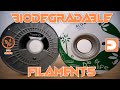Biodegradable filaments for 3d printing