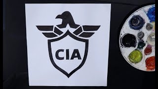 How to draw the CIA logo ~ logo drawing