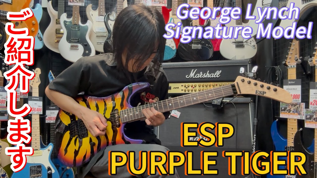 George Lynch Signature Model!! I tried playing the ESP PURPLE