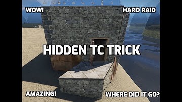 Rust Base Design EASY Hidden TC Trick Rust Console Gameplay Ps4 Ps5 Xbox Rust Tips And Tricks 2021