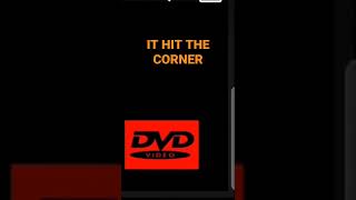 POV: The dvd logo hit the corner! #dvd #dvdlogo #dvdlogohitscorner #shorts