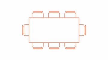 Autocad Dynamic Block - Meetings table (Plan)