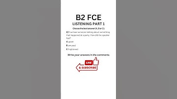B2 First (FCE) Listening Practice Test 05.2025 - Part 1 #b2firstlisteningtests #learningenglish #fce