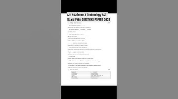 Std 9 Science & Technology SSC Board PYQs QUESTIONS PAPERS 2025 @Nextdoortonotes