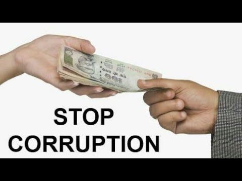 write a short speech on corruption