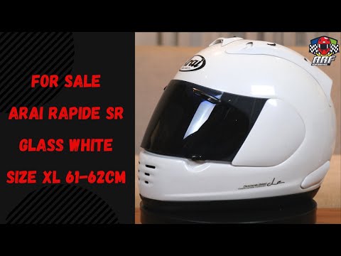 SOLD ] ARAI RAPIDE SR GLASS WHITE SIZE XL | HARGA: Rp 3.100.000
