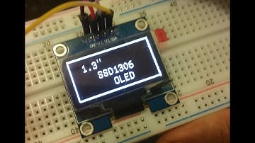 Aduino OLED (SSD1306) 1.3" tutorial
