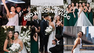 The ULTIMATE NYC Bachelorette Party, Bridal Shower + Wedding Vlog | maid of honor duties, speech