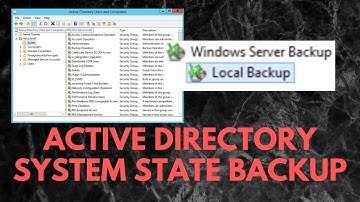 Easy System State Backup for Active Directory Domain Controllers
