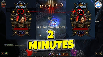 How To Level A Wizard In 2 Minutes - Works For All Classes (Diablo 3)