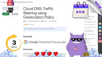 Cloud DNS: Traffic Steering using Geolocation Policy | #2025 | #GSP1008 |#qwiklabs |Solution