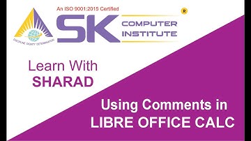 Using Comments in LibreOffice Calc