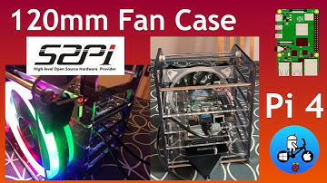 52Pi Rack tower cluster case with 120mm Fan. Raspberry Pi 4. Great SSD solution.