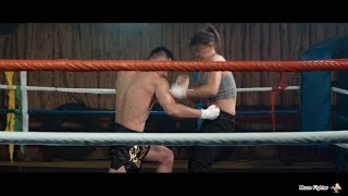 Male vs Female boxing mixed fight scene Part 1 Man won
