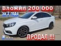 Лада веста. Вложил 200000 тысяч за два года и продал.