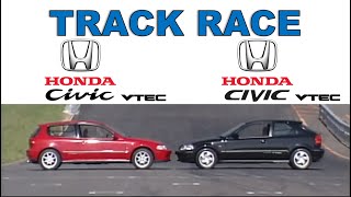 Track Race #74 | Honda Civic EG6 vs Civic EK4