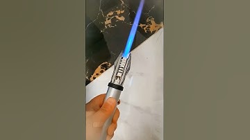 This jet flame lighter helps a lot on making campfire #campfire #lightsaber #lighter #starwars