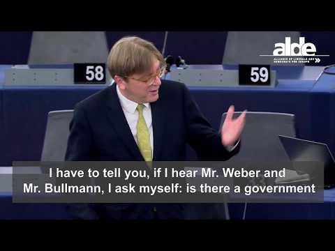 Guy Verhofstadt plenary