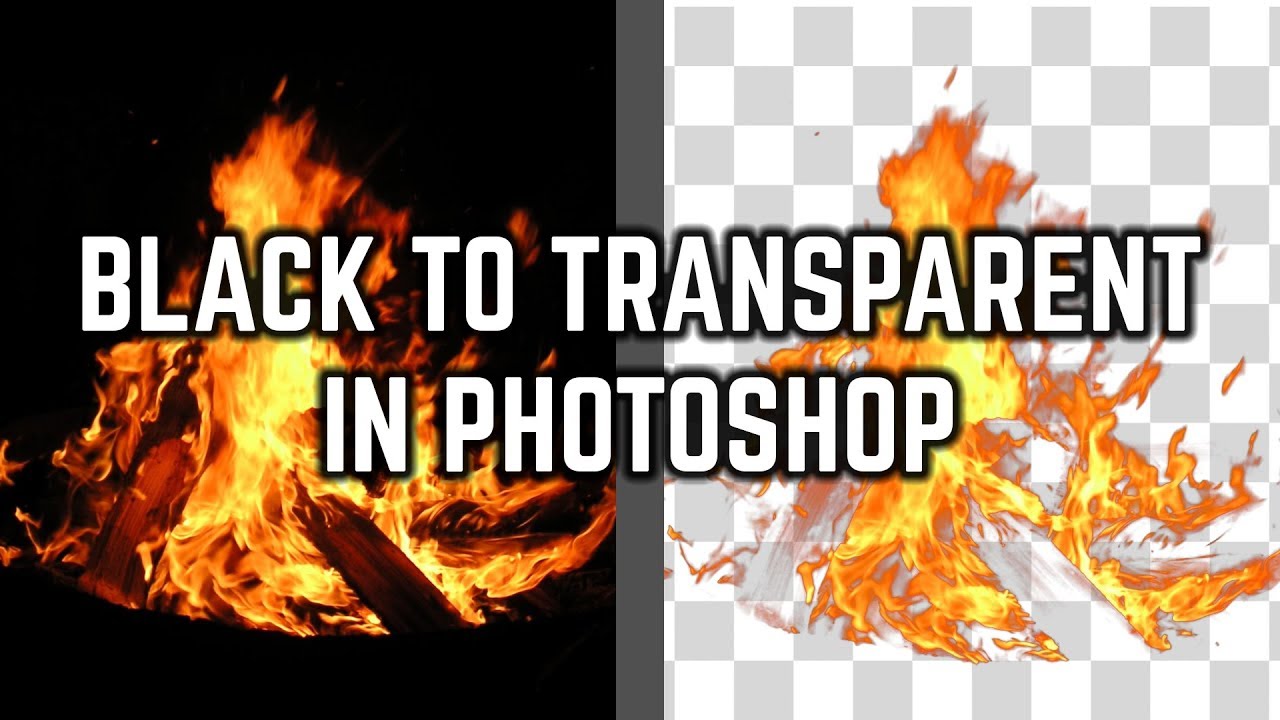 Easy guide to create Transparent background black photoshop For professional looking design