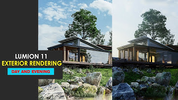 LUMION 11 EXTERIOR RENDERING TUTORIAL DAY & EVENING