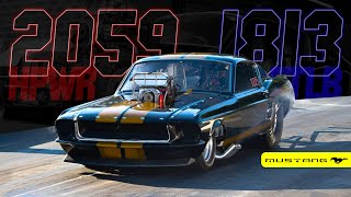 Blown Alcohol  Mechanical Fuel Injection  Mustang Pro Mod on the Hub Dyno