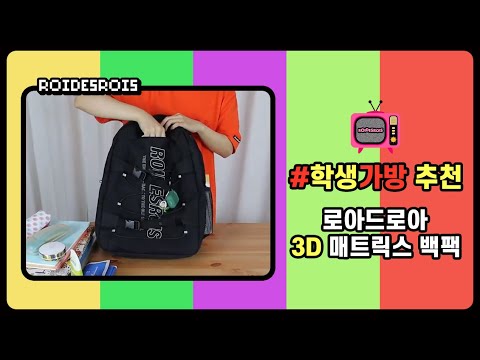 학생가방 추천 : 로아드로아 3D 매트릭스 백팩! 