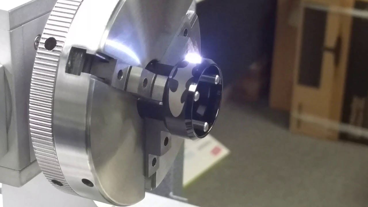 Laser engraving on tungsten wedding band with Z Tech's QM plus lasers