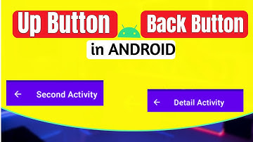 Back Arrow in Android - Up Button in Android