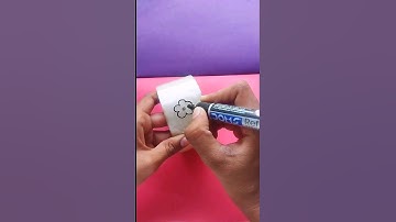 DIY cello-tape sticker making 😱👏🌺 #short #youtubeshort #anju