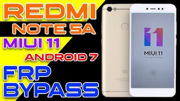 Redmi Note 5A , Note 5A Prime MIUI 11 Android 7 FRP Bypass without PC |  New Method 2025 #frpbypass