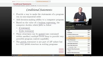 AP Computer Science: Conditional Statements