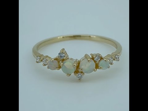 Opal Diamond Factory | Gold Prosperity Ring