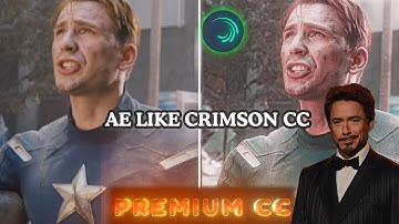 AE inspired ‎Crimson Cc like in Alight Motion Tutorial (+preset)