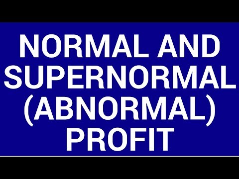 Video: Hva er overnormal profitt i økonomi?
