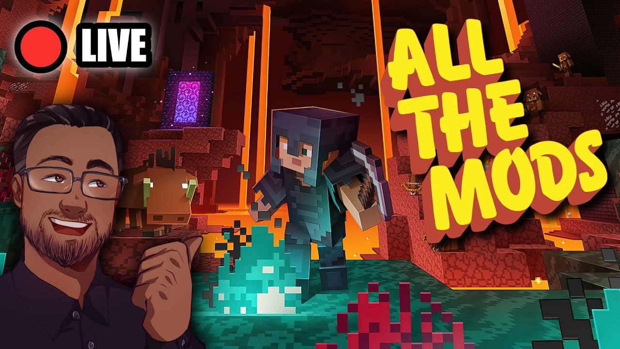 🔴 LIVE - MINECRAFT All the Mods 10 | Growing my Base!! - YouTube