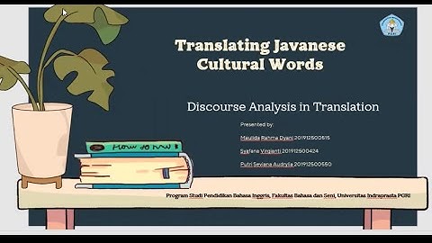 Group 8 - Translating Javanese Cultural Words