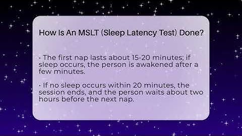 How Is An MSLT (Sleep Latency Test) Done? - Sleep Apnea Support Network