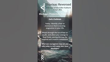 ❄️ #daily #challenge: #thurisaz reversed ❄️#rune of #blockage, #protection, and #transition