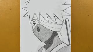 Anime Art How To Draw Kakashi Anbu Injured Step-By-Step