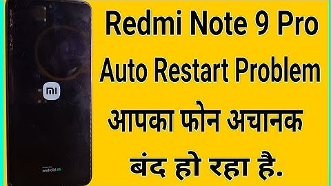 Redmi Note 9 Pro Restart Problem || Automatic Power Off Problem ||Switch Off Problem #jamobilerepair