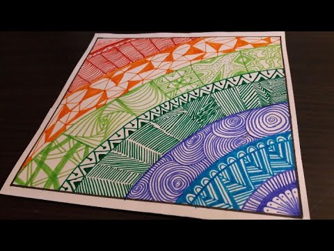 Mandala art / zentangle patterns / doodle desenleri / mandala nasıl yapılır / görsel sanat / DIY /