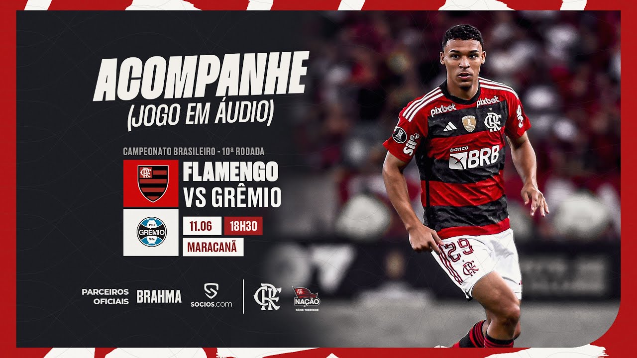 Campeonato Brasileiro  Flamengo x Grêmio - PRÉ E PÓS-JOGO EXCLUSIVO FLATV  