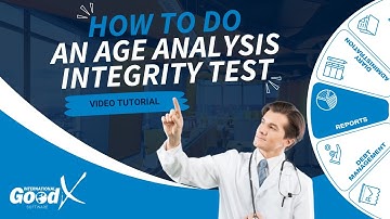 GoodX Web Tutorial - How to do an Age Analysis Integrity Test on the Debtor Drilldown Report