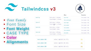 Tailwind CSS v3 Crash Course | #3 - Fonts, Colors and Alignment in Tailwindcss | #npm #css3