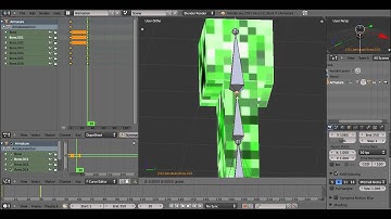 Blender 2.59 Making a Creeper - Part 5 - Rigging