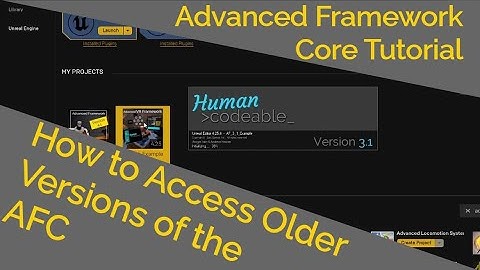 How To Access Older Versions - Advanced Framework Tutorial