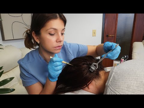 ASMR Scalp & Face Mapping, Ear Seeding | Unintentional Style Sleep Treatment