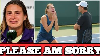 Please Forgive Me!' Sabalenka Issues Tearful Apology After Threaten Her Coach
