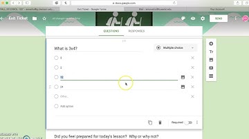 Google Forms Exit Poll/Ticket