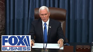 Pence addresses Capitol Hill after violent protests: 'Let's get back to work'